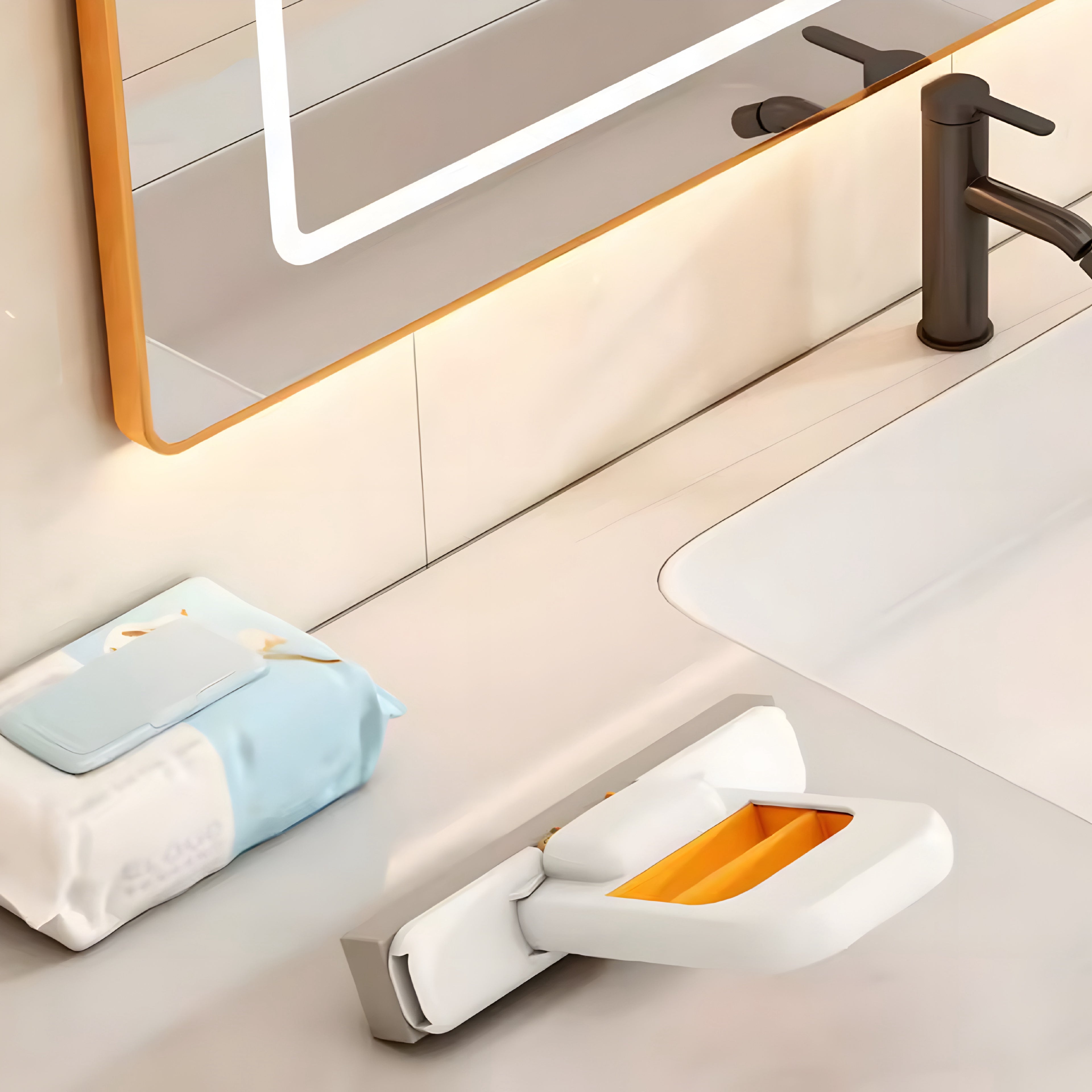 Mini Mop Self-Squeeze – Tragbarer Schwamm-Mopp für müheloses Reinigen