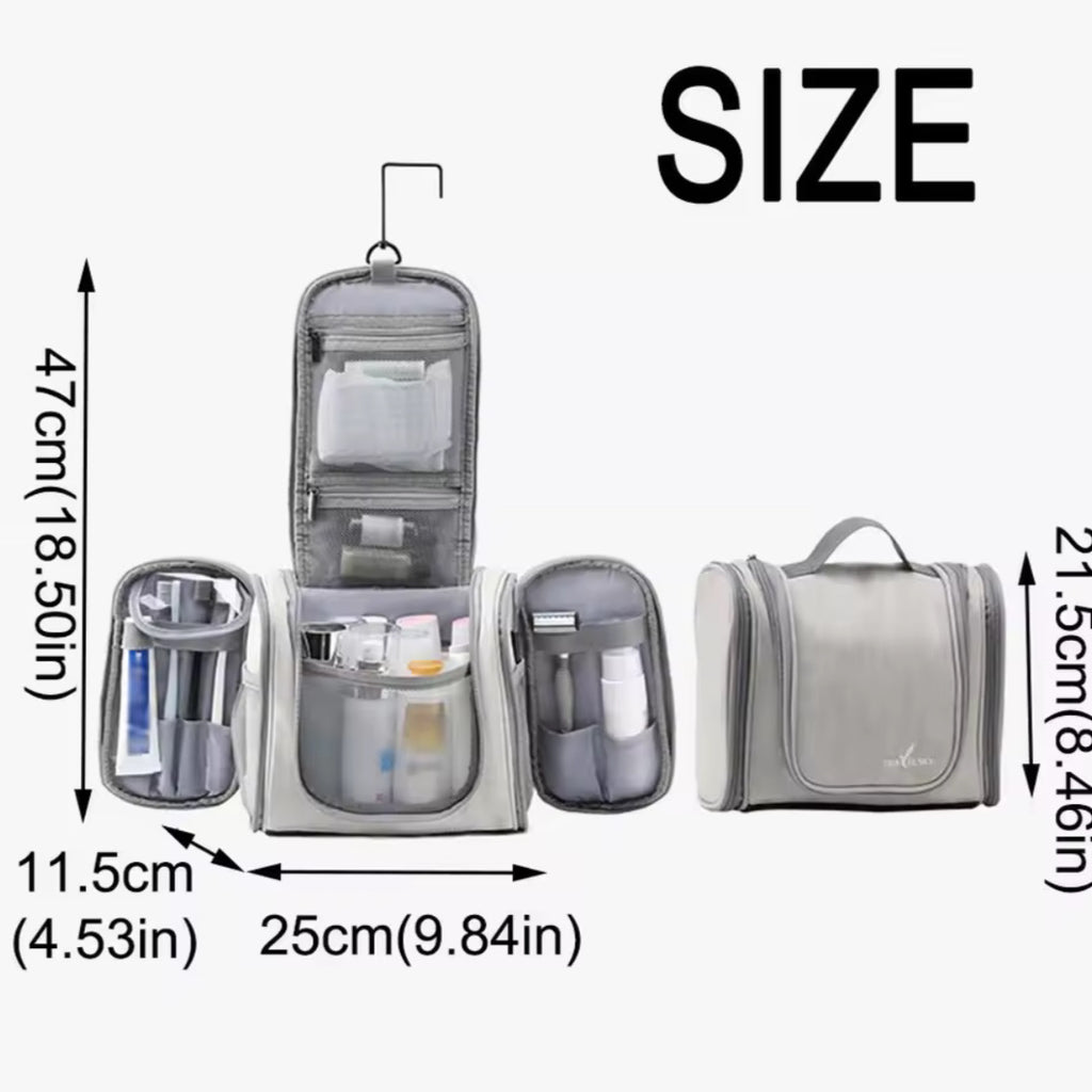 Wasserdichte Kosmetiktasche für Damen – Faltbar, Aufhängbar & Geräumig