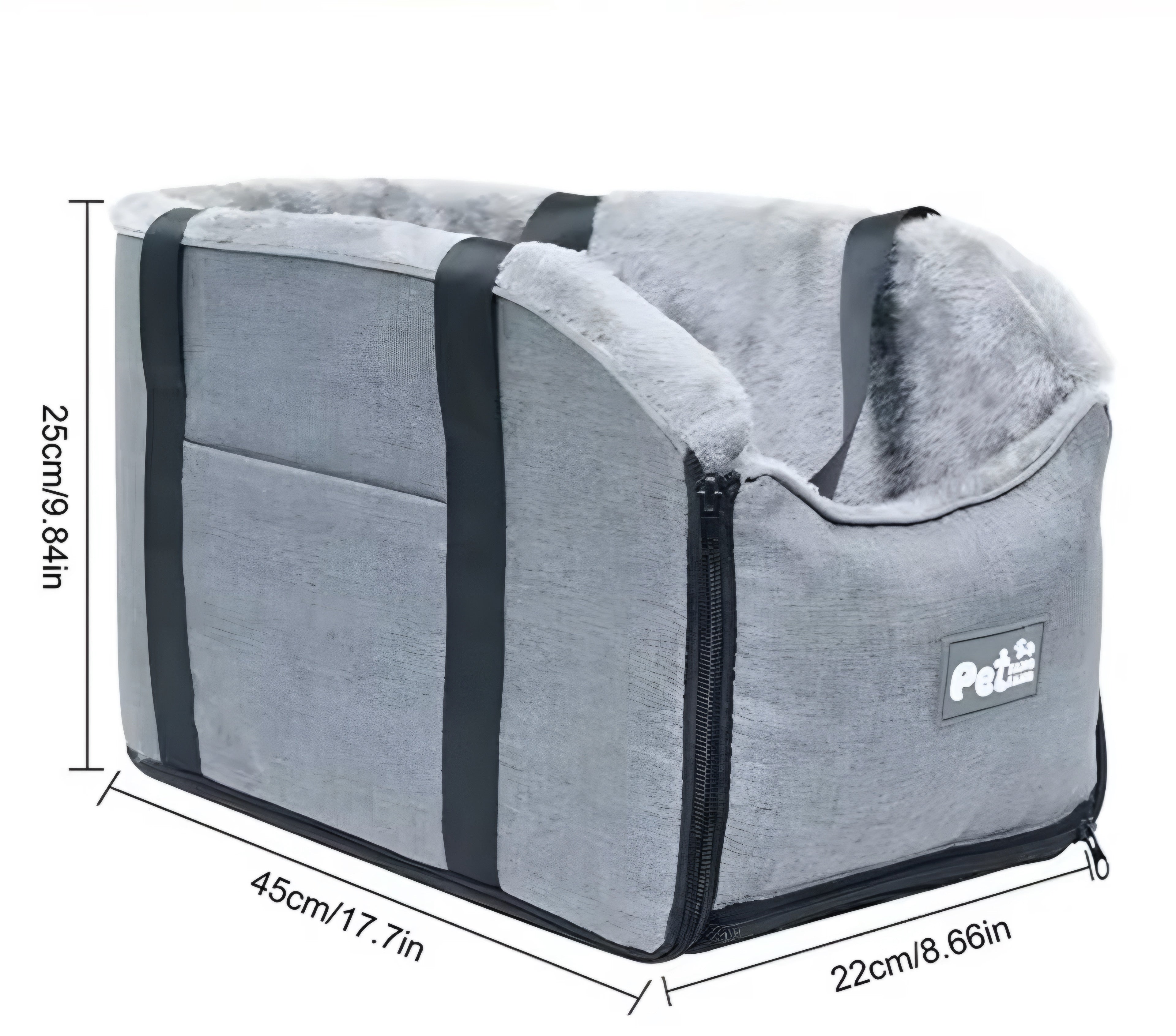 Haustier-Autositz – Tragbare Mittelkonsole für kleine Hunde & Katzen